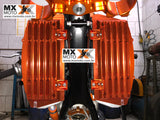 Protetor Radiador Corona Usinado em Aluminio para KTM e Husqvarna 2T e 4T 2024, Gas Gas 2024 ( Cores a escolher - Laranja, Azul, Prata, Preto, Vermelho )