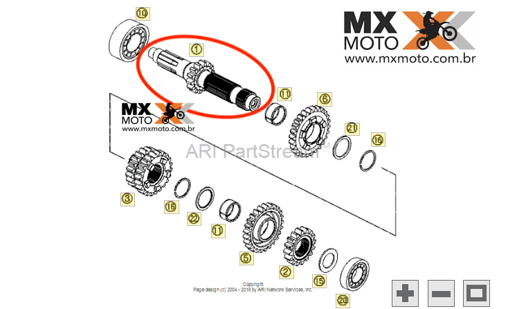 Bendix Engrenagem partida / Motor de Arranque KTM 2T 250/300