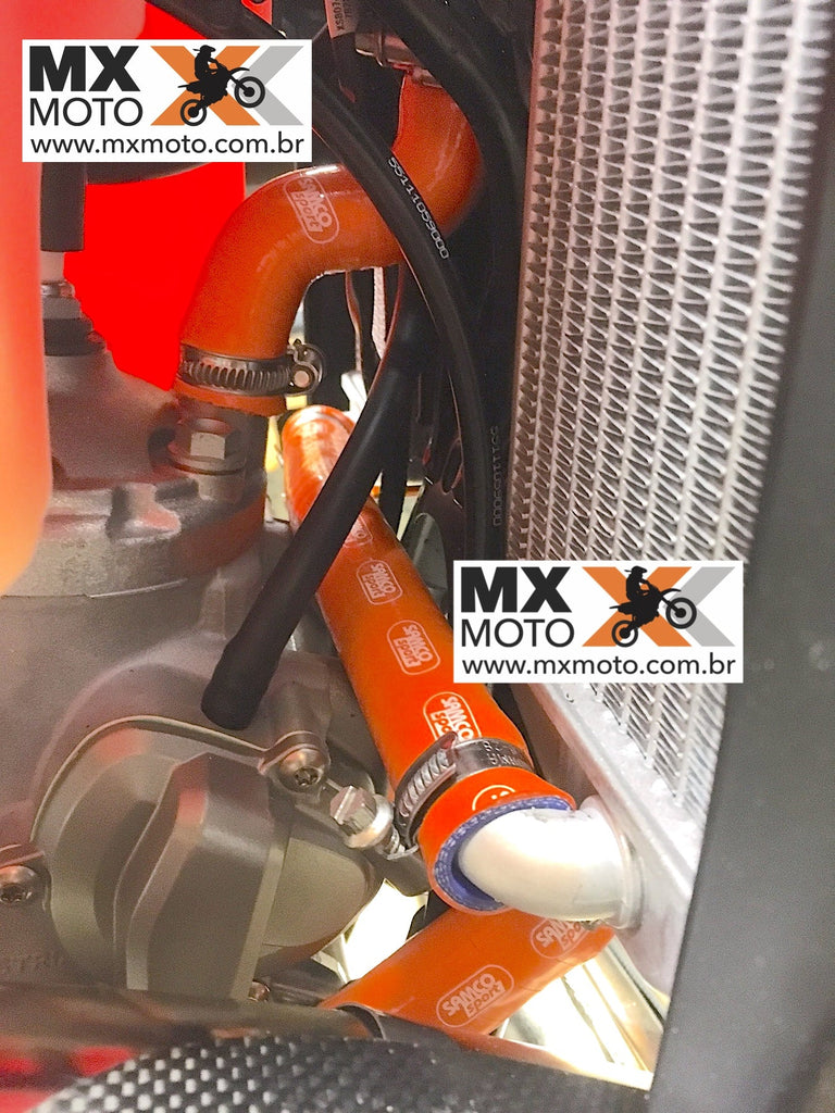 Kit de Mangueiras do Radiador SEM Válvula Termostática Laranja