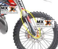 Protetor de Bengala / Suspensão Dianteira Original KTM Six Days 2019 Chile - Preto com Grafismo Impresso no Plástico - 7770109410030C