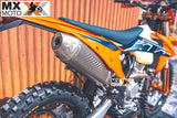 Ponteira AKRAPOVICK 4T Titanium KTM EXC-F 250, 350 a 500 2020 a 2023 / Husqvarna FE 350/501 2020 a 2023 - GAS GAS  EC250F/350F 2021 a 2023 - 25105981000