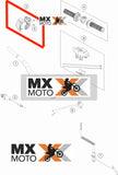 Case / Corpo do Acelerador Original KTM 300 EXC 22 a 23 Carburadas - 65/85 21 a 24 / Husqvarna / GAS GAS - 2T 65/85/125/250 - 2021 a 2024 - ( KTM 300 EXC 22 a 24 Carburadas ) ( ver aplicação no anúncio ) - 51702010044