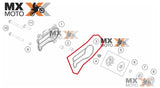 Junta Da Bomba DAGUA Original KTM 2T EXC 250/300 17 a 19 - Husqvarna 2T TE 250/300 17 a 19 - 55435053000