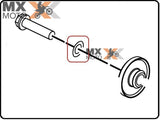 ( 01 ) Arruela de Pressāo M6 Do Escapamento Original KTM 4T/2T 1996 a 2024 - Husqvarna 2T/4T 2014 a 2024 - GAS GAS 21 a 24 - 50233041000