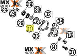 Rotor da Bomba Dagua ( HELICE ) Original para KTM 50 SX 06/08  - 60 SX 98/00 - 65 SX 98/08 - 46035055100