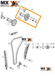 Comando de Válvula De Escape Original KTM 350 4T EXC-F 2017 a 2019 - Husqvarna FE 350 17 a 19 - 79236110044