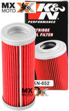 Filtro de Óleo de Papel Longo KN-652 = ( 77338005100 ) para KTM SXF/XCF/XCFW/EXCF 250 a 500 - 2007 a 2024 - Husqvarna FE/FC/FX 250 a 501 14 a 24 – Gas Gas EC250F/350F EX250F/350F/450F MC250F/450F 2021 a 2024