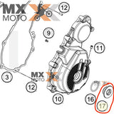 Parafuso da Tampa do Magneto Original KTM 4T 250 a 500 SXF/XCF/XCW/EXCF 2011 a 2026 - Husqvarna 4T FC/FE/FX 250 a 501 2020 a 2026 - Gas Gas 4T EC/EX/MC 250 a 500 21 a 26 - 7723000216030