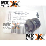 Tampa / Bujão do Óleo M17 Original KTM 4T 400/450/530 2008 a 2011 - Husqvarna 4T FE 390/450/570  2009 a 2012 - 78038018000