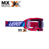 Óculos Leatt  Velocity 4.5 (vermelho/azul) OTG ( Over the Glass ) , Lente Levemente transparente 83%, Anti Embaçante / Arranhão  - 8022010510