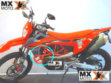 Protetor de Motor Inferior Laranja ( Gaiola Tubular ) Original KTM 690 ENDURO R / SMC R 2019 a 2023 - 76912968044EB