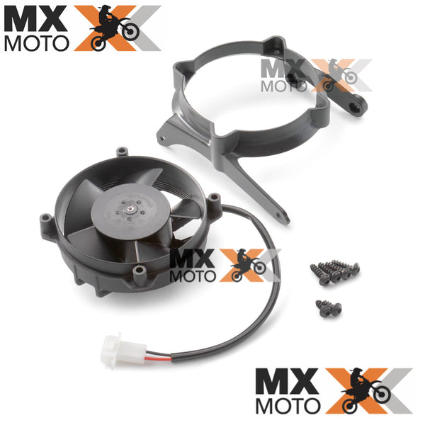 Ventoinha / Ventilador Original com Suporte para KTM 2T EXC/Tbi 250/300 2024 - 4T EXCF 250 a 500 2024 - Husqvarna 2T TE/Tbi 250/300 2024 - 4T FE 250 a 501 2024 - GAS GAS 4T EC250F/350F/450F - 2T EC250/300 2024 - A39035941044 /  79735941044