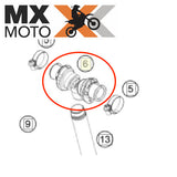 Junção em Y do Radiador Original KTM 2T e 4T EXC / TBi / EXCF 24 a 25 - SXF / XCF 23 a 25 - Husqvarna 2T e 4T FE/TBi 24 a 25 - FC/TC  23 a 25 - TX 23 a 24 - Gas Gas 2T e 4T 250/300/350/450 2024 a 2025 - A46035071044