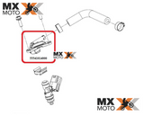 Suporte Parte de Cima ( lado Direito ) do Bico Injetor De Combustível Original para Motos 2T Injetadas KTM 2T 250/300 2019 a 2023 - Husqvarna 2T 250/300 2018 a 2023 - Gas Gas 2T 250/300 2021 em diante - 55541014000