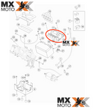 Suporte Placa Parte Elétrica Original KTM 690 2008 a 2023 - Husqvarna 701 2016 a 2023 - GAS GAS SM / ES 700 - 23 - 76511055000