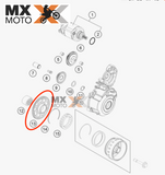 Engrenagem de Partida ( sem rolamento ) Original KTM 250 EXCF/XCFW 2014 e 2015 / 250 e 350 SXF/XCF 14 e 15 - HUSQVARNA FE 250 14 a 16 / FC 250/350 14 a 15 - 77840020000