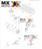 ( 01 ) Arruela do Flexivel da Embreagem 8X12X1 Original KTM - Husqvarna - Husaberg - Gas Gas - 0603082121