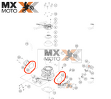 Junta Tampa de Válvula ( lado direito ou esquerdo tanto faz ) Original KTM 2T TBi 24 a 25 - Husqvarna 2T TBi  24 a 25  - GASGAS 2T TBi 24 e 25 - A44037006000