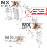 Tubo Radiador High Flow BMS Racing para KTM / HUSQVARNA / GASGAS 2024/2025 - BMS 49650