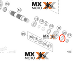 Arruela de Travamento do Eixo Pinhāo Original para KTM 625, 640, 660, 690, 790, 890 2003 a 2025 - Husqvarna 701 2016 a 2022 - Gas Gas 700 2022 - C90033031000 / 51033031000