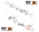 Retentor Virabrequim ( lado Esquerdo ) / Retentor Eixo Pinhāo 30x47x7 mm BSL VITON Original KTM 4T ( vide aplicaçāo ) - Husqvarna FE/FC 250/350 14 a 15  - 0760304772