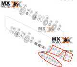 Kit Retentor Pião Original KTM 790 ADV 19 a 25 - 890 ADV / (R) 20 a 25  - 00050000992
