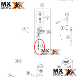 KIT de Reparo Cilindro de Freio Traseiro Original para Cilindros Braktec Husqvarna 22 a 24 ( Braktec ) - Gas Gas 21 a 26 ( Braktec ) - A54013061000