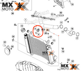 Sensor Ventoinha para LC8 102° Original KTM 690/950/990/1190 2003 a 2024 - Husqvarna 701 2016 a 2024 - GAS GAS SM/ES 700 22 a 24 - 60035045000