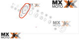 Engrenagem do Eixo do Balanceiro Original KTM 2T 300 EXC 17 a 25 - Husqvarna 2T TE/TC 250/300 17 a 25 - Gas Gas  EC/EX/MC 250/300 21 a 26 - 55430056000