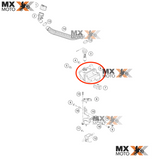 Reservatório de Óleo Original KTM 2T ( Injetadas ) TPi 250/300 18 a 19 / Husqvarna 2T ( Injetadas ) TPi TE 250/300 2018 a 2019  - 55638061100 / 55638061200