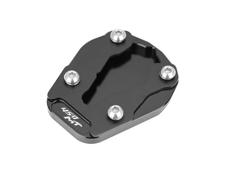 Base Ampliada Pedal Descanço ( c/logo) em Aluminio para CFMOTO 450MT IBEX