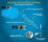 ( PAR ) Doubletake Mirror Modelo Novo - Espelho Retrovisor para Motos de Aventura - DTM-A (Cópia)
