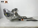 Protetor de Motor e Cano em Aluminio KTM EXC 250/300 2T 2024 / XC 250/300 2023 e 2024 - Husqvarna TEi / TPi 2024 - GASGAS 2T EC/EX 250/300 2024 - Prata, Preto  - Start Racing