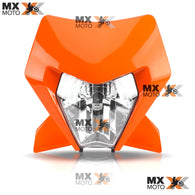 Farol de Led Completo com Carenagem Laranja Compatível / Similar para KTM 2T EXC / 4T EXCF 150 a 500 2024