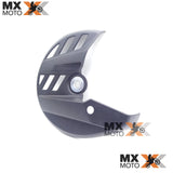 Protetor Disco de Freio Dianteiro Preto com Suporte Incluído compatível com KTM 2T/4T 2016 a 2024 - Husqvarna 2T/4T 16 a 24 - Gas Gas 2T/4T 21 a 24