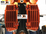 Protetor Radiador Corona Usinado em Aluminio para KTM e Husqvarna 2T e 4T 2024 e 2025 , Gas Gas 2024  e 2025 ( Cores a escolher - Laranja, Azul, Prata, Preto, Vermelho )