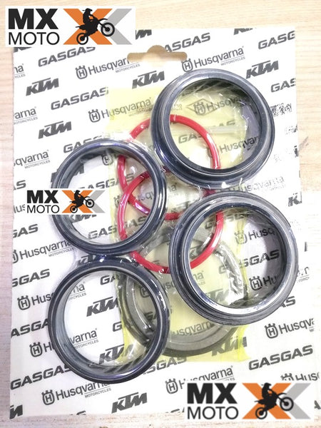 Kit de Retentores, Guarda Pó, Travas para Suspensão Dianteira 48mm Original WP SKF KTM 125 a 1190 16 a 22 , HUSQVARNA 125 a 701 16 a 22 - RP10012T / RP10048T