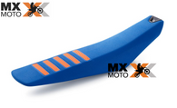 Capa de Banco Azul listras Laranjas Original Six Days 2024, serve Tb nas KTM SX/XC/XCF/SXF 23 a 25 / EXCF/EXC 24 a 26 - A46007040050HHB
