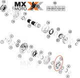 Engrenagem 4ª Marcha 23 Dentes Original KTM 4T 350 EXCF 12 a 19 - 2T 250/300 EXC 11 a 19 - Husqvarna 4T FE 350 14 a 19 / 2T TE 250 14 a 19 / TE 300 14 a 19 - Husaberg 2T 11 a 13  - 54833214000 - 79333114000 - 54833214100