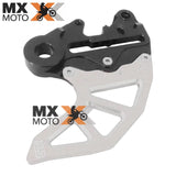 Protetor de Disco Corona Traseiro Integral 22mm Com Suporte de Pinça Usinado em Aluminio para KTM SX/SXF/XCF 23 e 24, EXCF/EXC 2024 - Husqvarna TX/TC 23 e 24, FE/TE 2024 - GAS GAS 2024 ( Cores a escolher - Laranja, Azul, Prata, Preto, Vermelho )