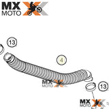 Tubo / Mangueira de Conexāo do Reservatório Óleo Original KTM 2T ( Injetadas ) TPi 150,250,300 20 a 23 / Husqvarna 2T ( Injetadas ) TPi TE/TX 250/300 2020 a 2023 - Gas Gas 2T ( Injetadas ) TPi EC/EX 250/300 21 a 23 - 55638065100 / 55638065200