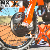 Protetor Disco de Freio Dianteiro Preto Original com Suporte KTM 2T/4T 2016 a 2025 - Husqvarna 2T/4T 16 a 25 - Gas Gas 2T/4T 21 a 25 - 79109961000