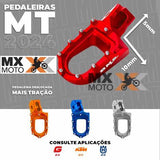 Pedaleira em Alumínio BMS MT ( deslocada para trás ) para KTM SXF / XCF 23 a 25 - EXC TBi / EXCF 2024/25 - HUSQVARNA FX / TC / TX 23 a 25  - FE / TE 2024/25 - GAS GAS Todas 2T e 4T 250/300/350 2024 e 25