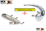 ( No PIX R$ 5899,00 ) KIT - Ponteira AKRAPOVICK Titanium + Curva FMF Fatty Original para KTM (2T) 250/300 2020 a 2023 EXC - TPi / Husqvarna 2T 250/300 2020 a 2023 TPi / Gas Gas 2T 250/300 TPi 2021 a 23 - 55705981000 / 55505907000