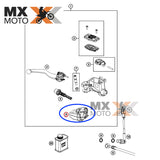 Protetor de Borracha ( guarda pó ) para Manete de Freio Dianteiro Braktec Original para Husqvarna TE/FE/FC/FX 22 a 24 - GAS GAS EC/MC/EX 21 a 24 - A54013004000