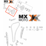 Comando de Válvulas Admissão Original KTM EXCF 350 17 a 19 / Husqvarna FE 350 17 a 19 - 79236109000