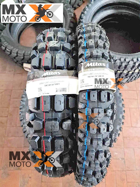 ( No Pix R$ 1850,00 ) - Par Pneu Mitas MC-23 ROCKRIDER - Dianteiro 90/90-21 ( 54R ) / Traseiro 140/80-18 ( 70R )