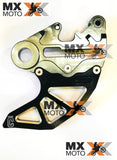 Protetor de Disco Corona Traseiro Integral 20mm Com Suporte de Pinça Usinado em Aluminio para KTM EXC / XCW / EXCF / XCFW - 2008 a 2023 - Husqvarna TE/FE 14 a 23 - Gas Gas EC/MC/EX 125 a 450 21 a 23 ( motos de enduro ) ( Cores a escolher )