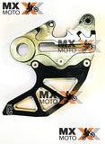 Protetor de Disco Corona Traseiro Integral 22mm Com Suporte de Pinça Usinado em Aluminio para KTM SX/SXF/XCF 23 e 24, EXCF/EXC 2024 - Husqvarna TX/TC 23 e 24, FE/TE 2024 - GAS GAS 2024 ( Cores a escolher - Laranja, Azul, Prata, Preto, Vermelho )