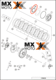 Mola de Ajuste / Disco de ajuste da Embreagem Original KTM 2T 250/300 2013 a 2022 - Husqvarna 2T 250/300 14 a 22 - Husaberg 13 a 14 - Gas Gas 2T 250/300 21 e 22 - 78132006100